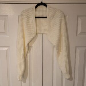 SHEIN Off-White Women's Knit Shrug
